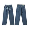 2024 Ropa Y2K Fashion Flying Dog Print Cowboy Baggy Jeans Pants For Men Clothes Streetwear Gothic Denim Trousers Pantalon Homme 5