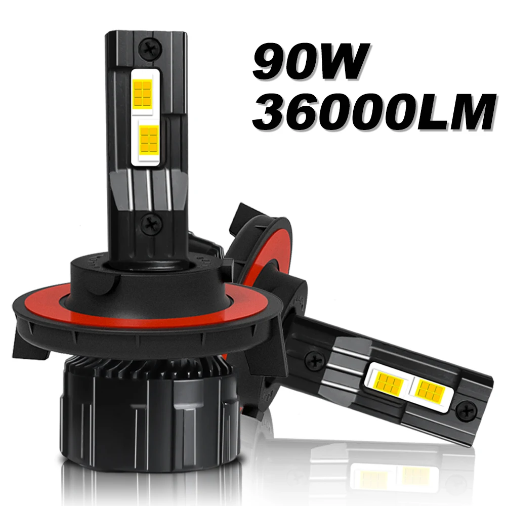 

Лампа для автомобильных фар asавтомобилей 9007 9004 H4 H7 36000LM 90W H11 9005 HB3 9006 HB4