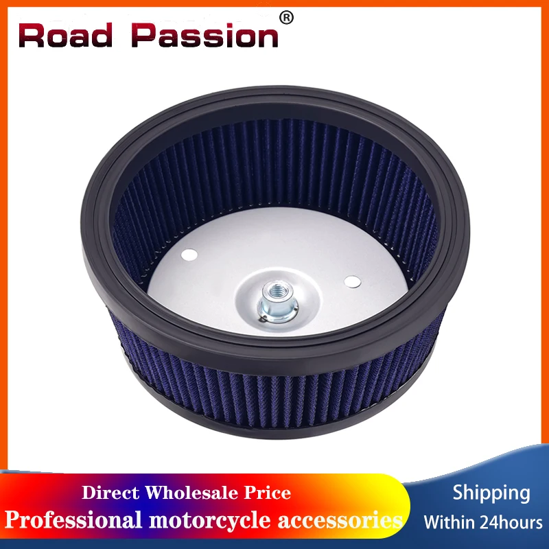 

Road Passion Motorcycle intake Air Filter Cleaner For Harley Electra Glide Road King Street Tri Ultra Limited FLHTK FLTRX FLHTC