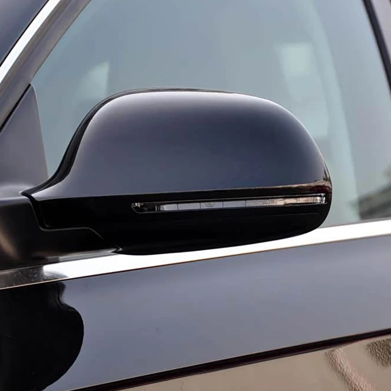Glossy Black Side Wing Rearview Mirror Cover Cap