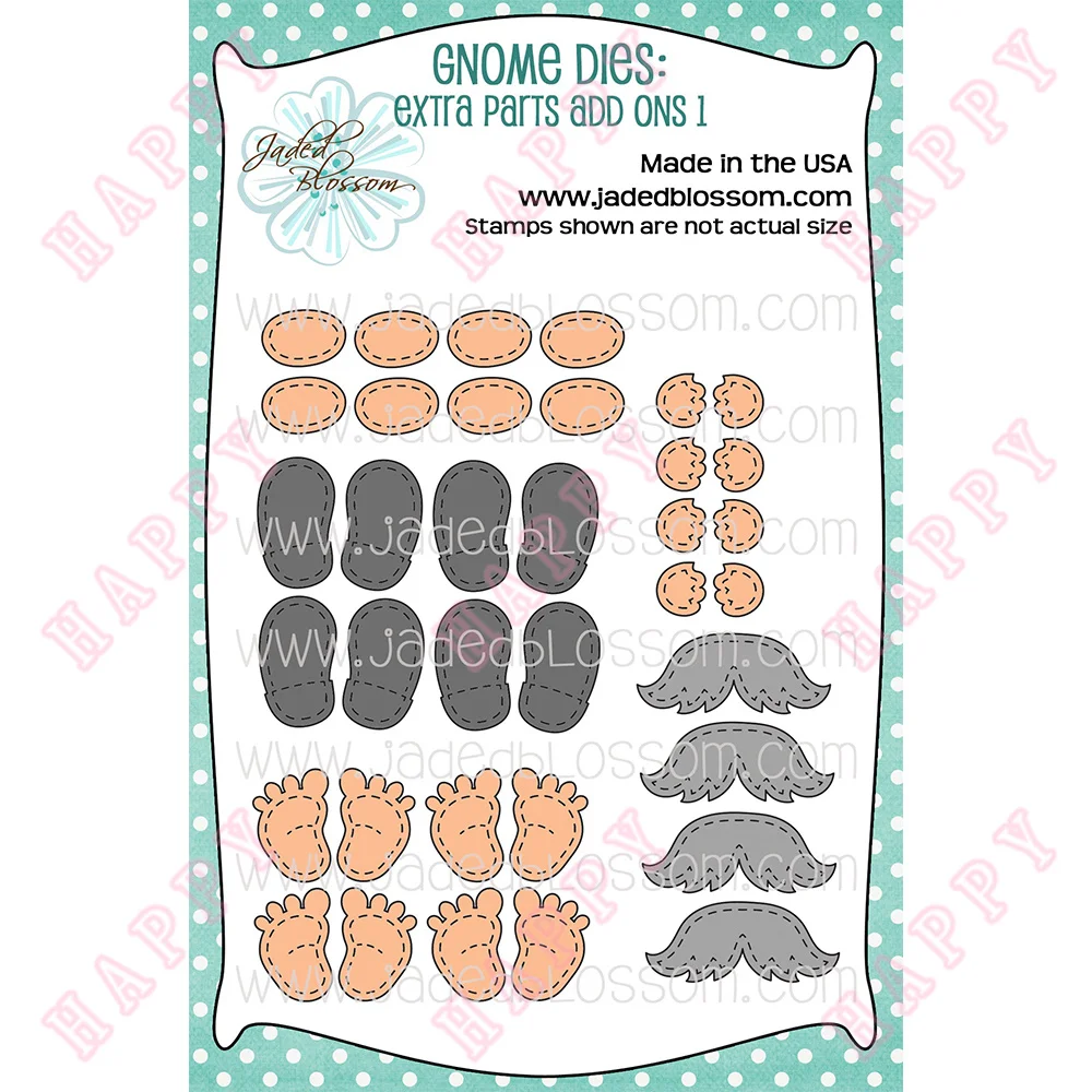 

New Metal Cutting Dies Gnome Beard Arms And Leg Decoration For Diy Scrapbooking Diary Embossing Handcraft Greeting Card Template
