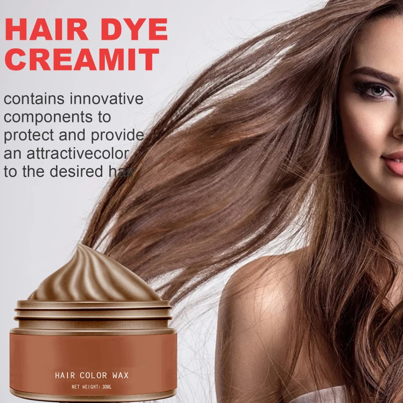 Description Picture 5 of itemInstant Hair Coloring Temporary Hair Coloring Shampoo Natural Matte Modeling Hair Wax Disposable Hair Styling for Cosplay Party
