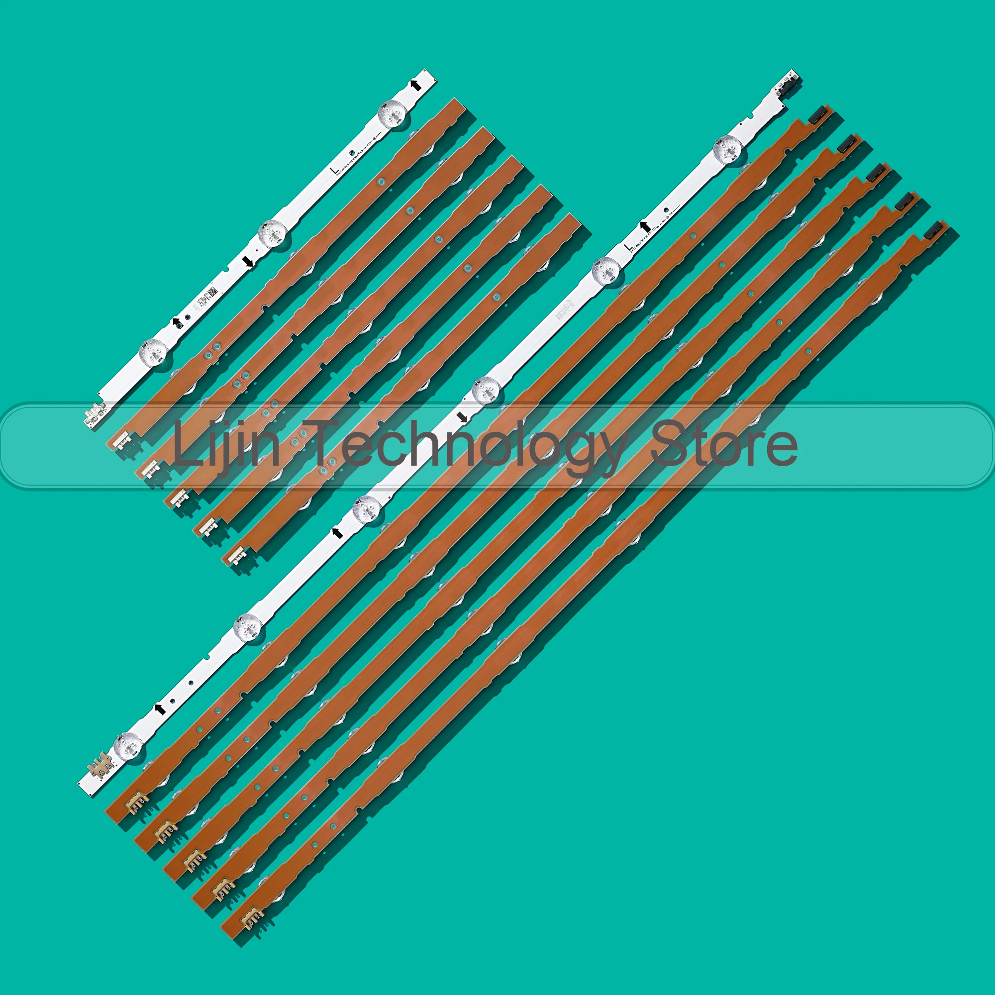 12pcs/set LED strips for Samsung UE48H6400 UE48J5600 UE48J5600 UE48H5000 UE48H5500 UE48H6200AK D4GE-480DCA-R3 D4GE-480DCB-R2