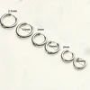 G23 Titanium Hoop Earrings Post Lightweight Dangle for Women Men Cartilage Piercing Hypoallergenic  Body Jewellery 8-12mm 5