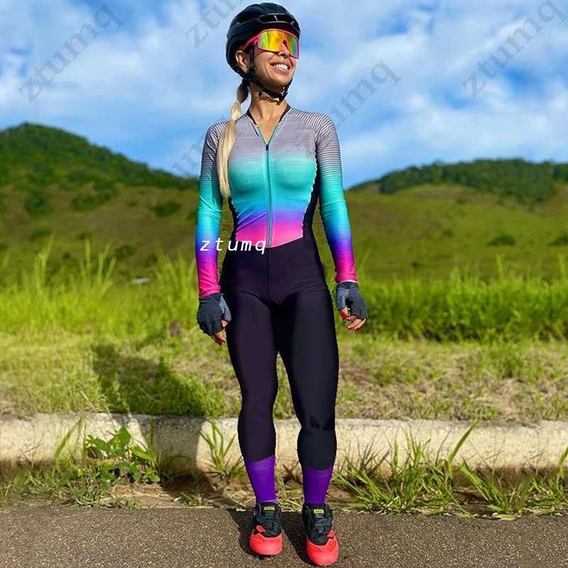 de ciclismo para mujer, de triatlón, ropa de Jersey de manga larga para bicicleta, ropa deportiva para montar bicicleta de montaña _ - AliExpress Mobile