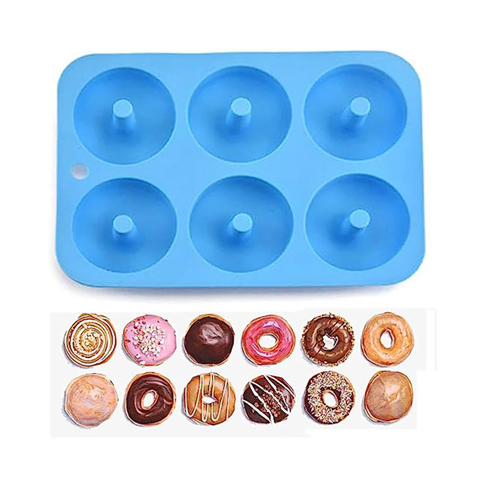 Heat Resistant Non-Stick Silicone Donut and Bagel Baking Mold