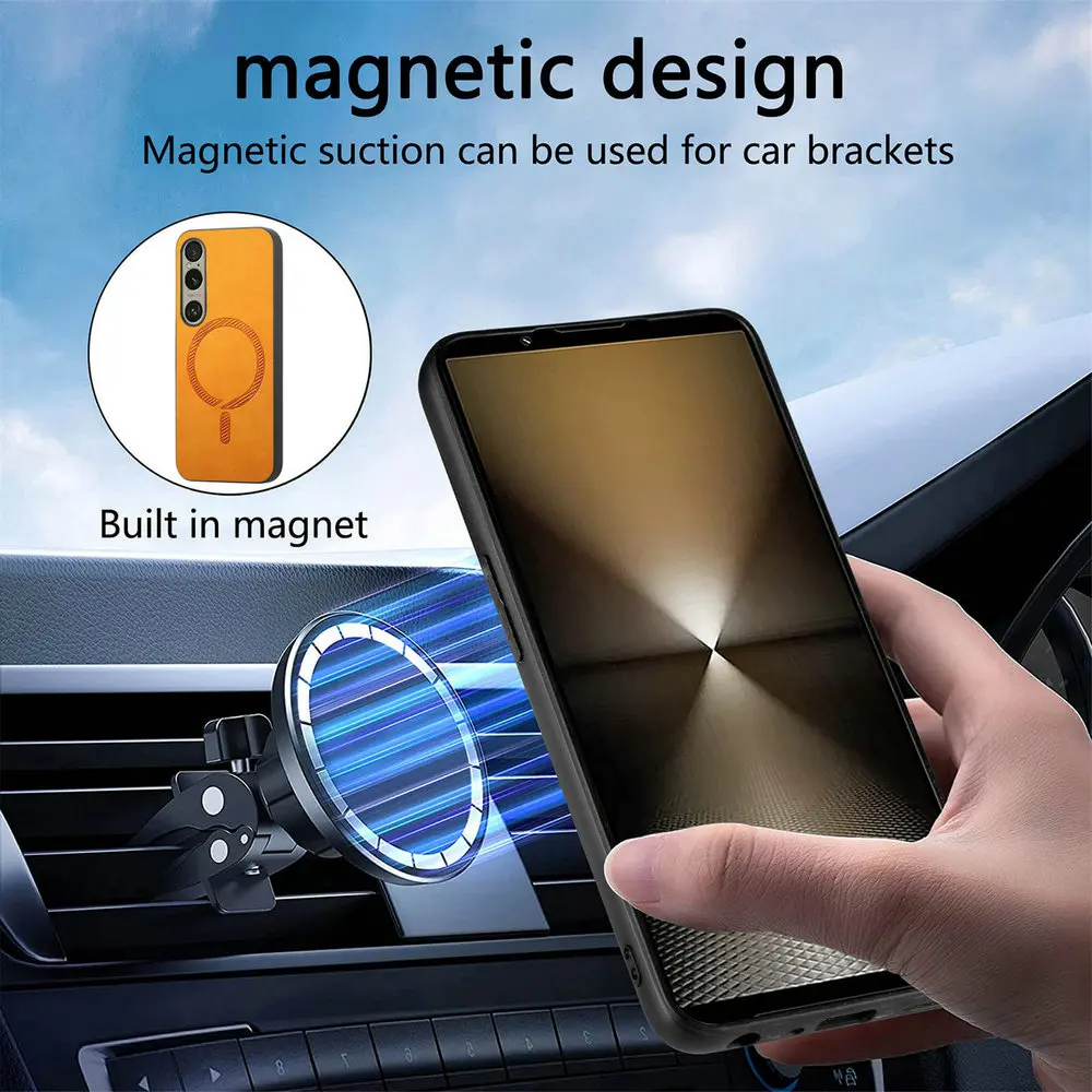 Leather MagSafe Case with Wireless Charging