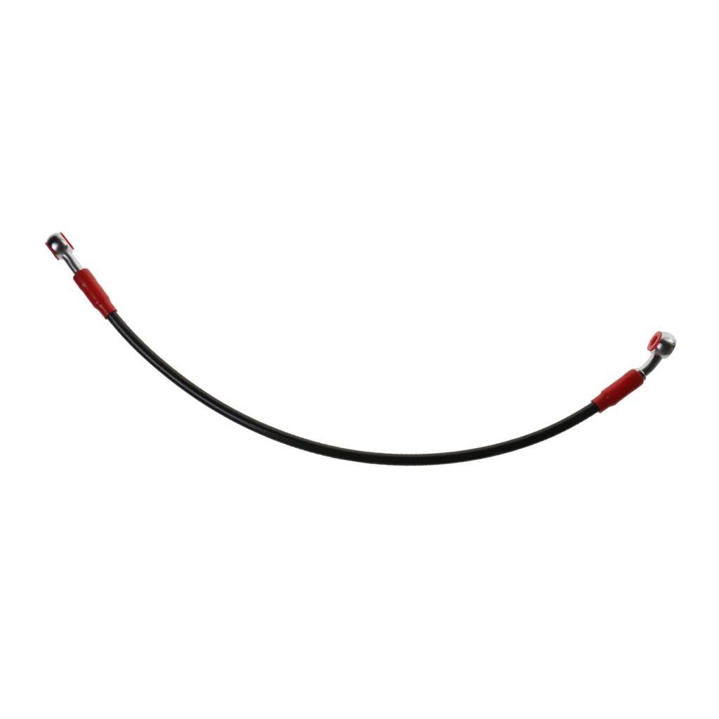 Racing Brake Hose Lines Bike Brake Cable 45cm Motorcycle Brake Oil Hose Line Stainless Steel Braided Cable Black