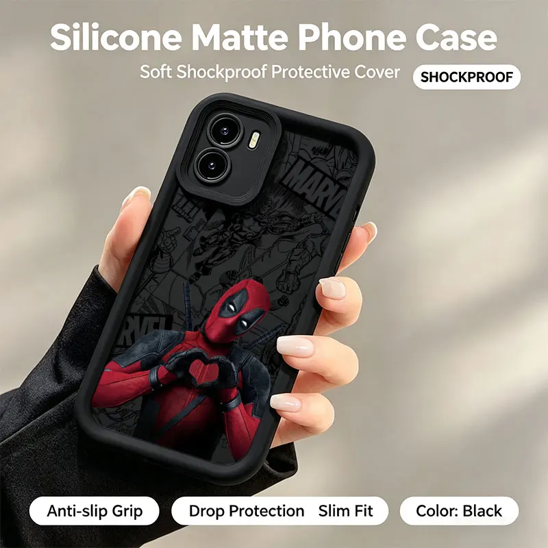 Deadpool Cartoon Design Phone Case - Vibrant & Durable Cover