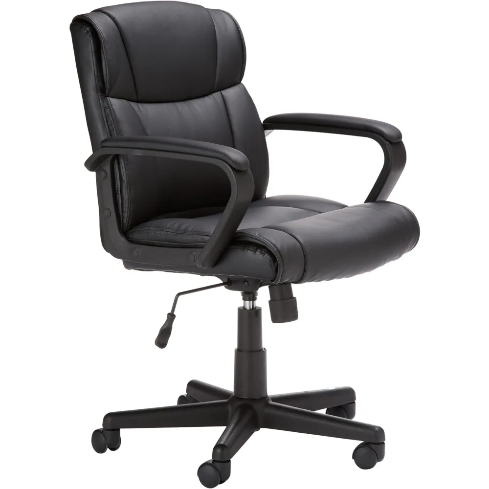 

Adjustable Height/Tilt Computer Armchair 24 X 24.2 X 34.8 Inches Office Chairs 275 Pound Capacity Chair 360-Degree Swivel Black
