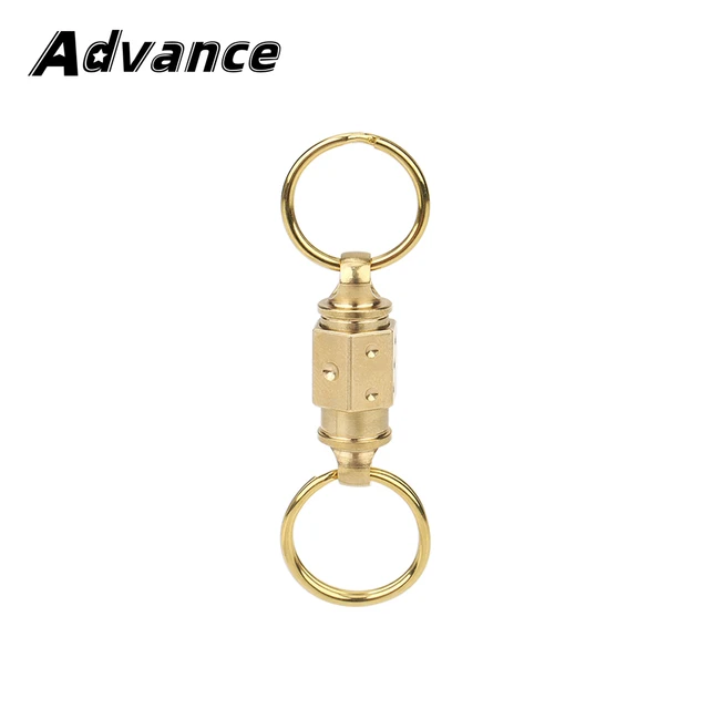 Titanium Alloy Keychain Double Ring Detachable Keychain Outdoor