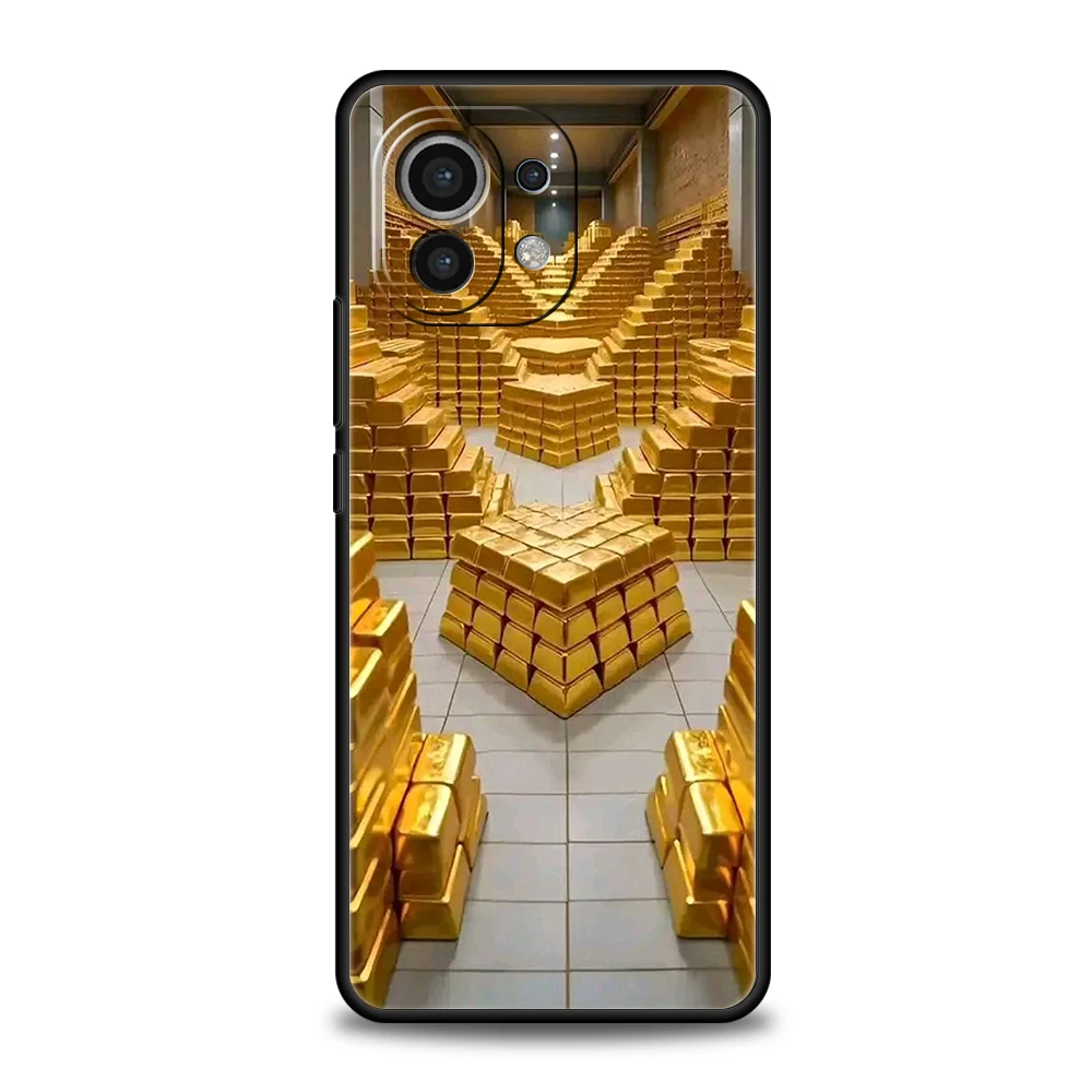 Gold Money Pattern Soft Phone Case Cover