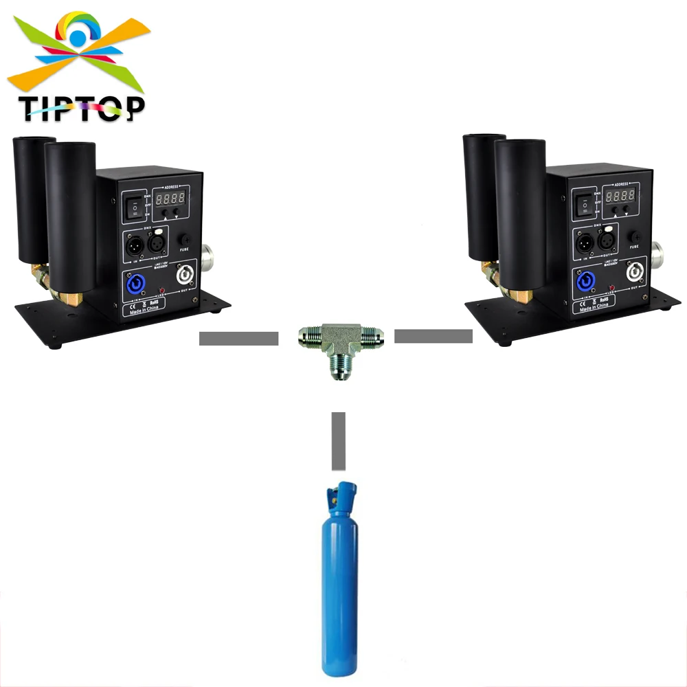 

Gigertop 2 упаковки двойной LCD Co2 струйная машина 2x3 м газовый шланг/1x6 м газовый шланг T Латунный разъем с быстроразъемным разъемом серебристого цвета CE ROHS