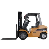 HUINA 1576 1/10 2.4G RC Forklift RTR 10CH Flatbed Trailer Truck Remote Control Car Model Outdoor Toys For Boys Gift TH18058-SMT8 2