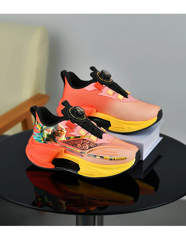 Basketball Shoes For Kids Lightweight Non-slip Breathable Mesh_voghion.com