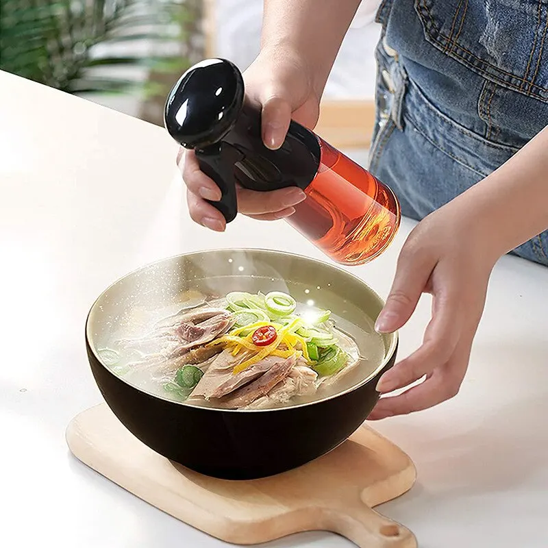Oil Spray 1pc 200ML Kitchen Oil Bottle Cooking Oil Spray Olive Camping Barbecue Roasting