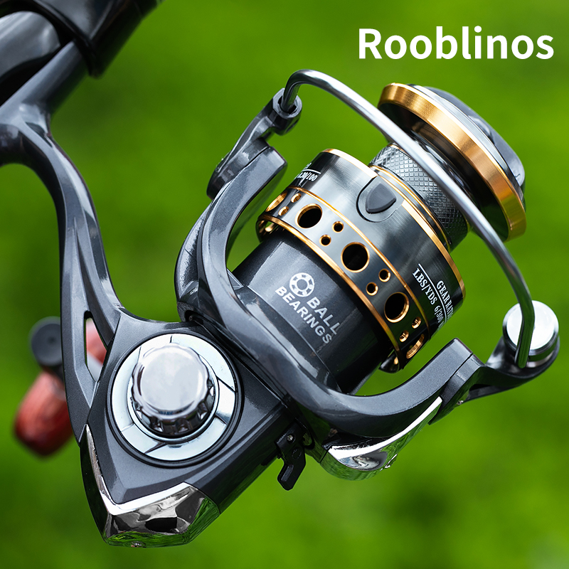 Rooblinos BK Spinning Fishing Reels For Saltwater Freshwater Metal Spool Left/Right Interchangeable Trout Carp Fishing Tackle