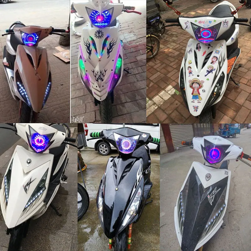 Kymco G5 Designs 1pcs Car Motorcycle Headlight LED Angel Devil - Main Image