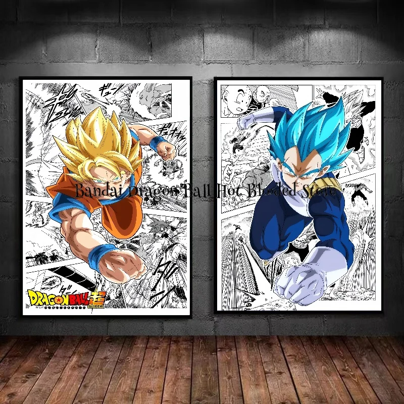 

Картина на холсте Классический Аниме горячая кровь Драконий жемчуг постер HD Гоку гостиная спальня настенное украшение картина подарки на день рождения