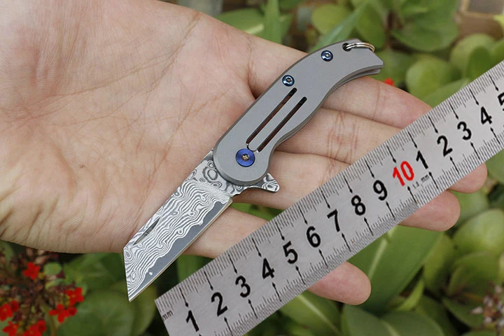 

Складной нож VG10, карманный клинок из Дамасского лезвия, рукоятка из TCL, тактический Универсальный Мультитул для выживания, повседневные инструменты, Нил