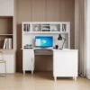 Particle Board+MDF White Home Office Computer Desk 6
