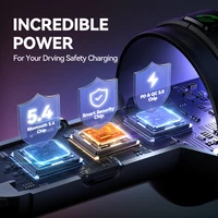 JOYROOM 60W Bluetooth 5.4 FM Transmitter PD QC 3.0 Super Fast Car Charger Dual Mics HiFi Deep Sound USB C Car Charging Adapter - Image 6