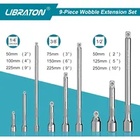Libraton Wobble Extension Set Socket Extensions Set Ratchet Extensions 1/4" 3/8" 1/2" Wobble Extensions Drive Socket Extension 2