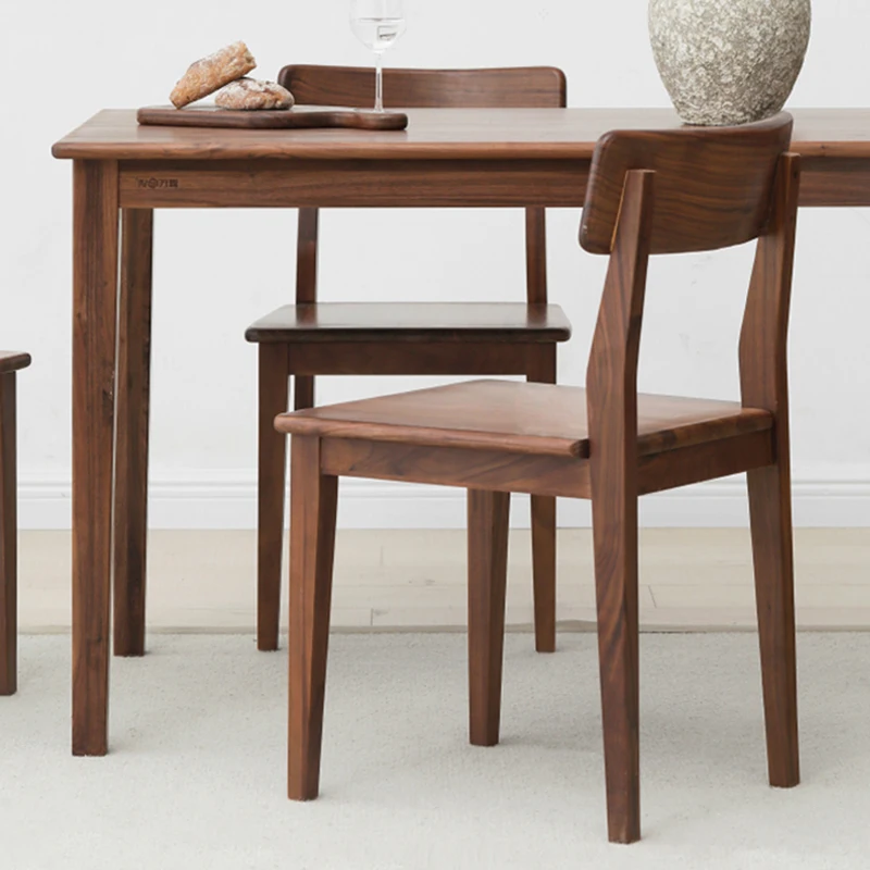 

Modern Minimalist Nordic Dining Chairs Wood Comfortable Ergonomic Wood Leg Chair with Backrest Unique Cadeira Home Furniture