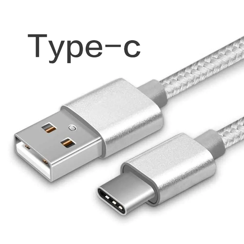 33피트 USB C 데이터 케이블 타입 C 고속 충전 나일론 편조 알루미늄 커넥터 헤비 듀티 1M 코드 (휴대폰/태블릿용)