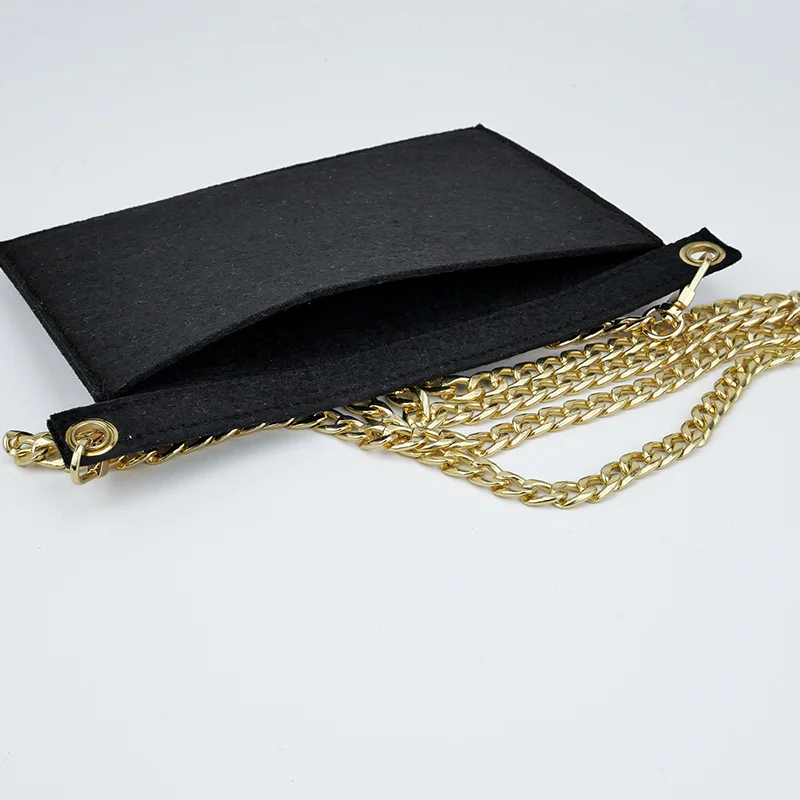 Conversion Kit Fit For Y S L Monogram ENVELOPE Clutch FLAP POUCH Insert Organizer with 120CM Chain Crossbody Inner Liner