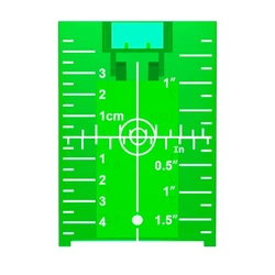 Enhanced Brightness Magnetic Floor Laser Target Plate with Base (Green)