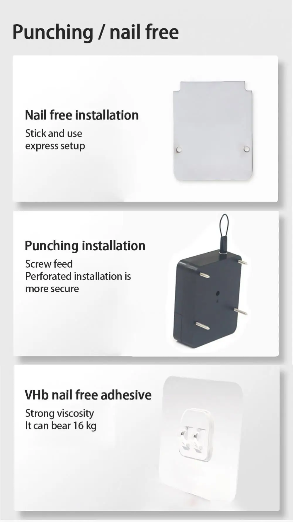Door closer New Upgrade Damping Automatic Door Closer Punch Free Sliding Door Multifunctional