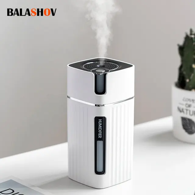 Air Humidifier Ultrasonic Smart Cool Mist Aroma Diffuser HumidifiersWith Color LED Light Mist Maker Fogger For Office Car Home 1