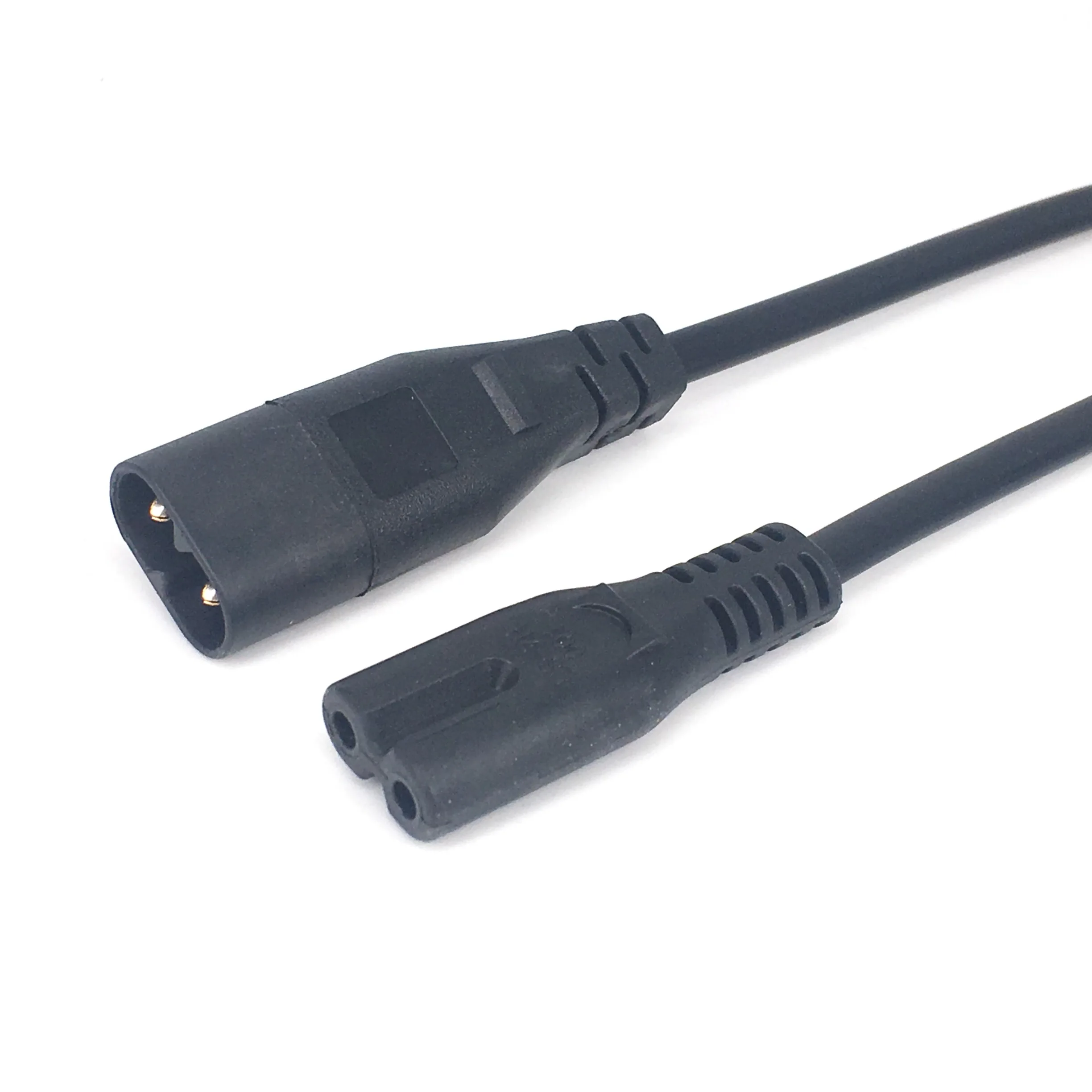 IEC 320 C8 Male Plug to C7 Female Connector AC Power Cord Type Figure 8 Power Extension Cable 30cm plug adapter power adapter plug converter