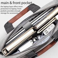 Sac pour ordinateur portable pour hommes 13.3 14 15.6 pouces pour Macbook Air Pro 13 15 16 HP Huawei Asus Acer Dell Xiaomi Lenovo sacs à main à bandoulière porte-documents 4