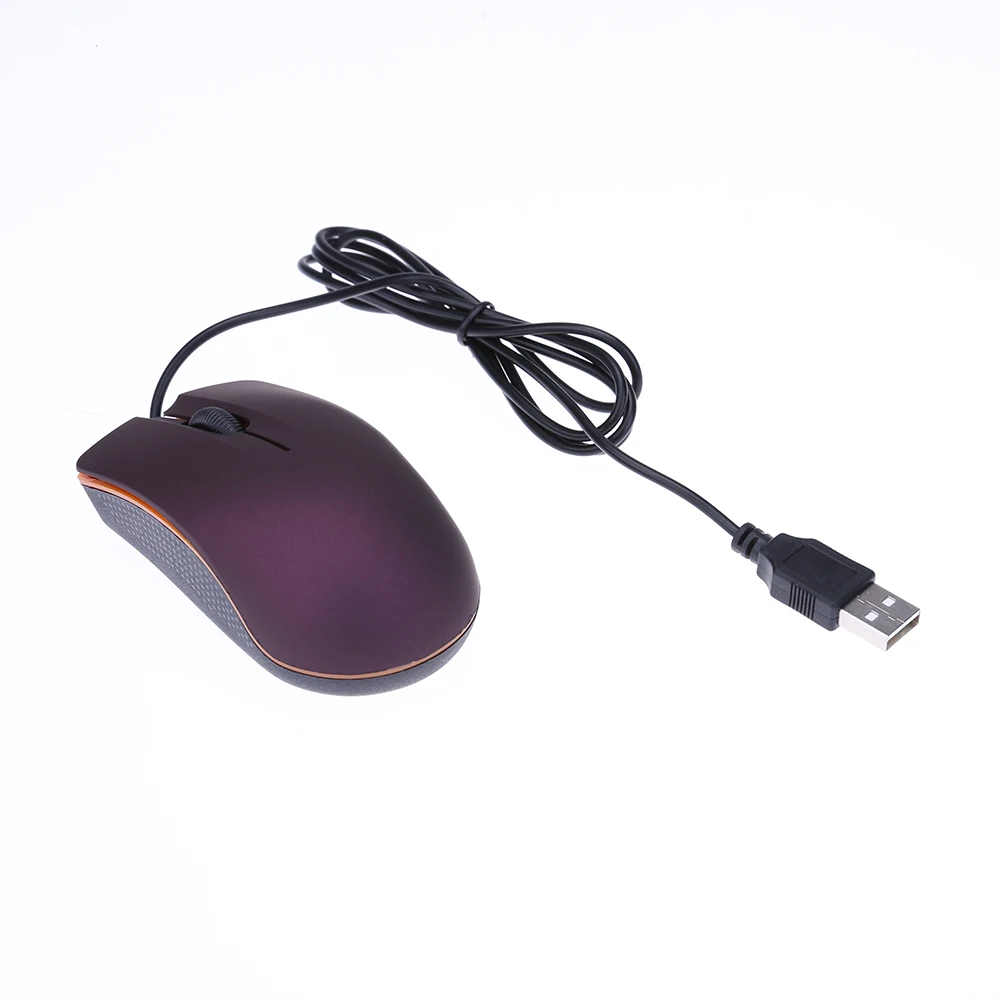 100cm 유선 마우스 USB 3D 유선 광학 미니 마우스 PC 노트북 컴퓨터용 마우스 Windows 98 / XP / Vista /7/8 호환 블랙