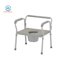Elderly Care Products Steel Heavy Duty Adult Commode Chair Bariatric Commode For Disabled 2