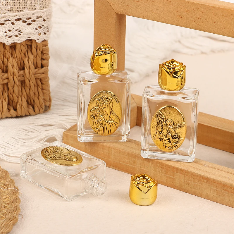 11 Arten von Glas-Weihwasser-Jesus-Flaschen, religiöse Kreuzflasche, christliche Jungfrau-Skulpturenflasche, nachfüllbare Heilwasserflasche – Detail 7