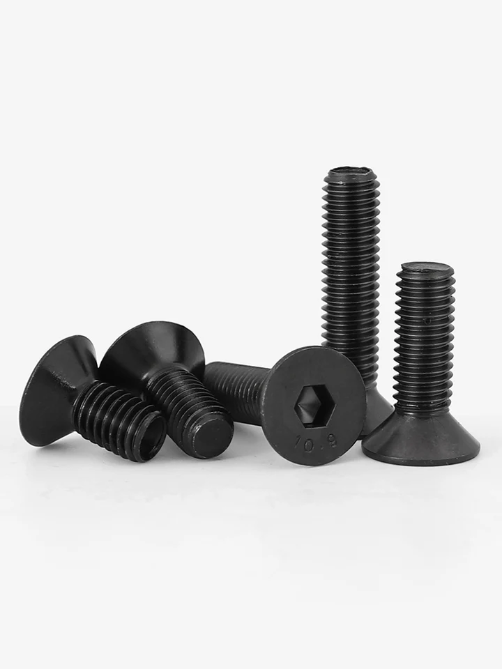 Lot De 20 Vis à Tête Hexagonale Acier Allié 10.9 - 8-32 UNC X 5/16" - Noir - Neuf En Emballage Uxcell