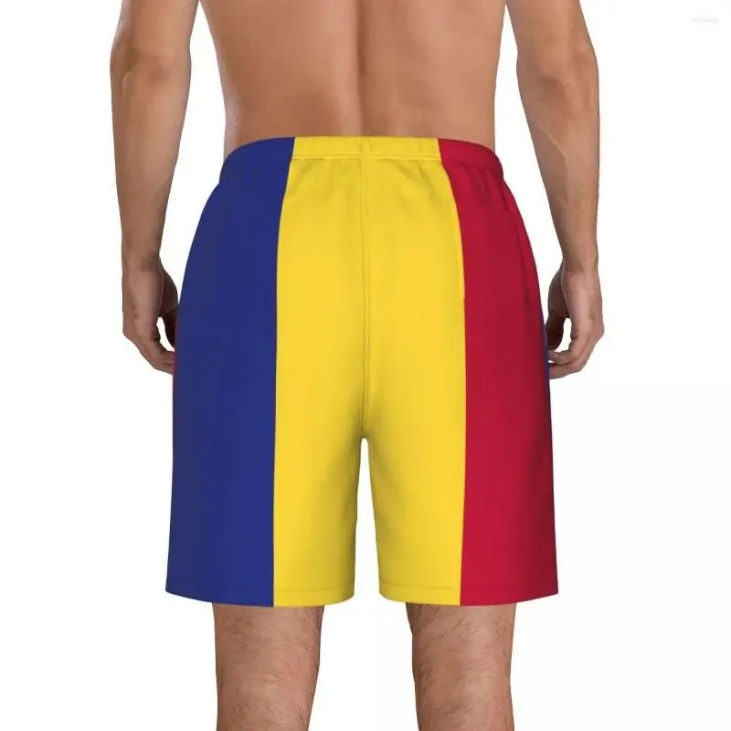 3D Romania Flag Graphic Beach Shorts Pants Men Romanian Emblem Board Shorts Swimsuit Summer Hawaiian Swim Trunks Surf Ice Shorts 5