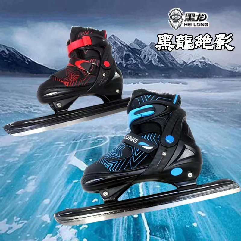 

Adjustable Warm Thicken Figure Ice Speed Skating Shoes Adult Children Ball Knife Skates Ice Blade Sneakers Patines Waterproof