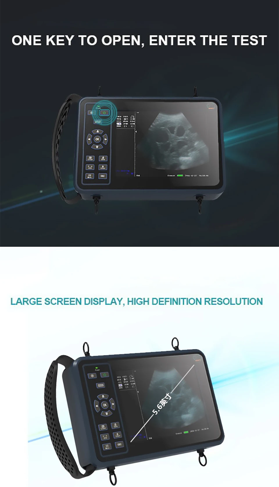 Portable Veterinary Ultrasound Scanner, Vet Pregnancy Check Handheld Ultra Machi