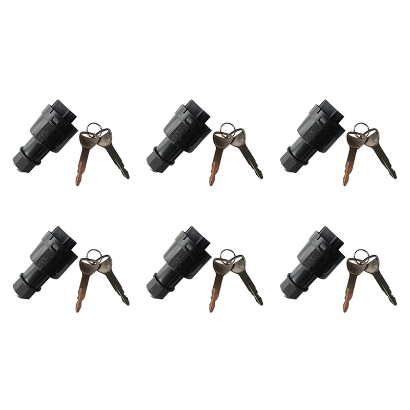 

6X 57590-23333-71 Ignition Switch With 2 Keys For Toyota Forklift 4P Ignition Switch Lock Cylinder