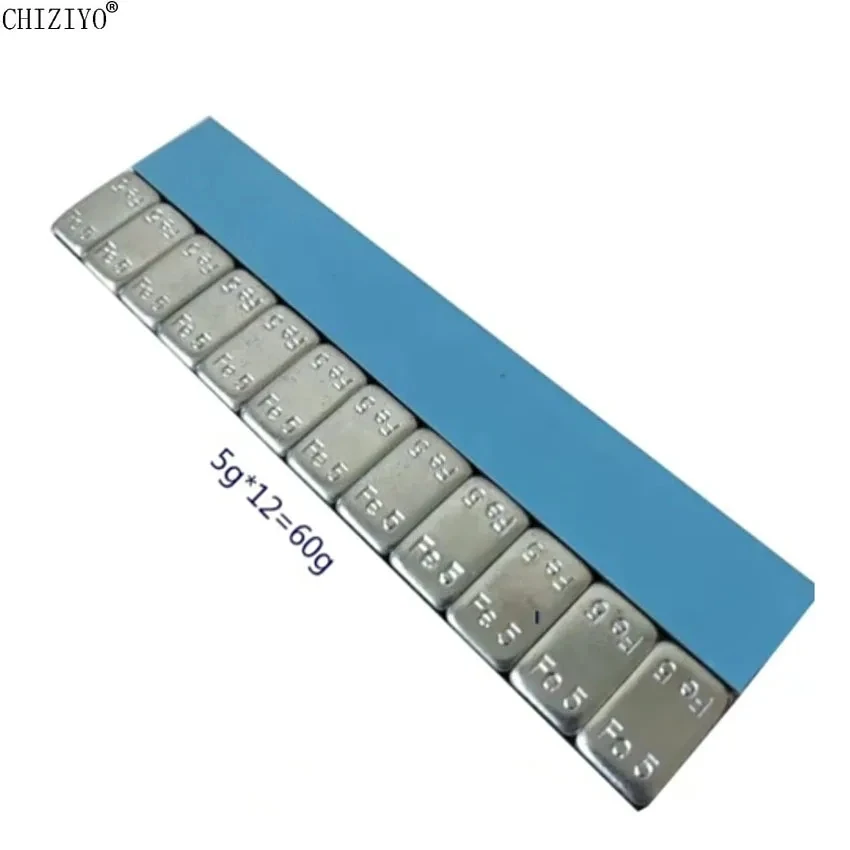 Automobile Balance Block 0.6kg Tire Balance Block Automobile Dynamic Balance Adhesive Block 5g 10g Steel Rim Hub Counterweight Adhesive Iron Block