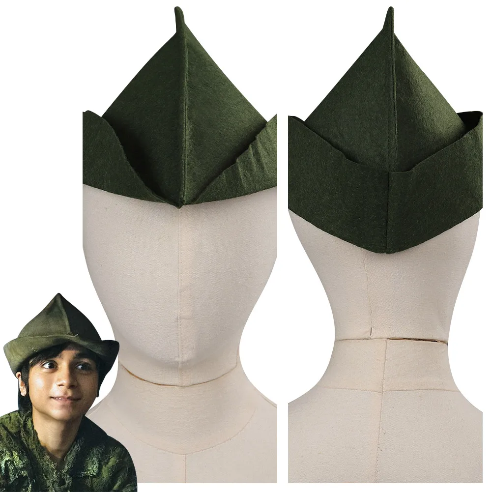 

Boy Peter Pan Wendy Peter Pan Cosplay Hat Cap For Kids Children Halloween Carnival Party Disguise Costume Accessories Prop