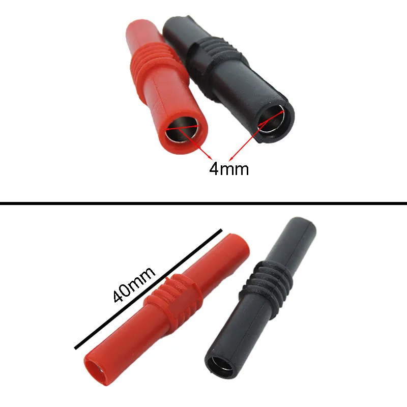 1pair 2pair 4mm 바나나 커넥터 소켓 암-암 어댑터 확장 절연 바나나 플러그 커플러