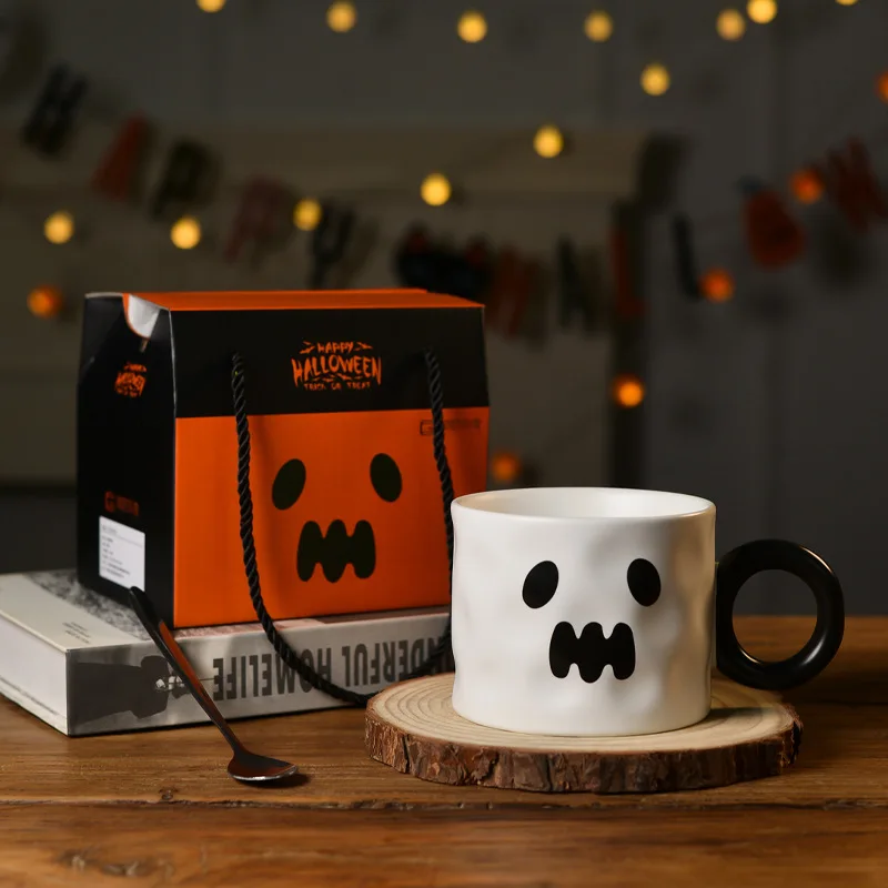 Vixar Tasse En Céramique Colorée Hello Cool Kawaii Ghosts