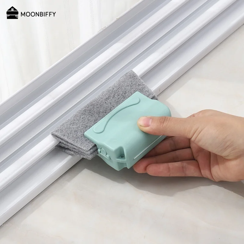 Portable Home Cleaning Tools Window Sill Window Slot Gap Brush Groove Small Brush Squeegee Flooring Tools Outils De Nettoyage