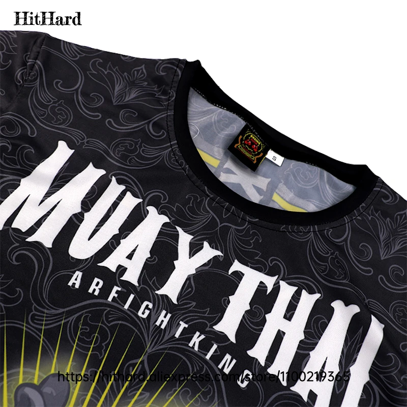 Muay Thai Shorts Rashguard Jiu Jitsu Boxing Uniform Martial Arts Combat MMA Training Clothing Men Women Fight Kickboxing Shorts