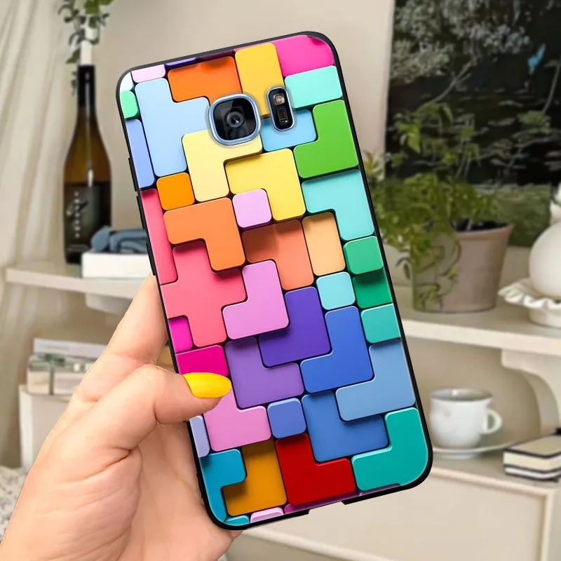 Cute Letters Soft Silicone Phone Case Cover - For Samsung Galaxy S7 Edge